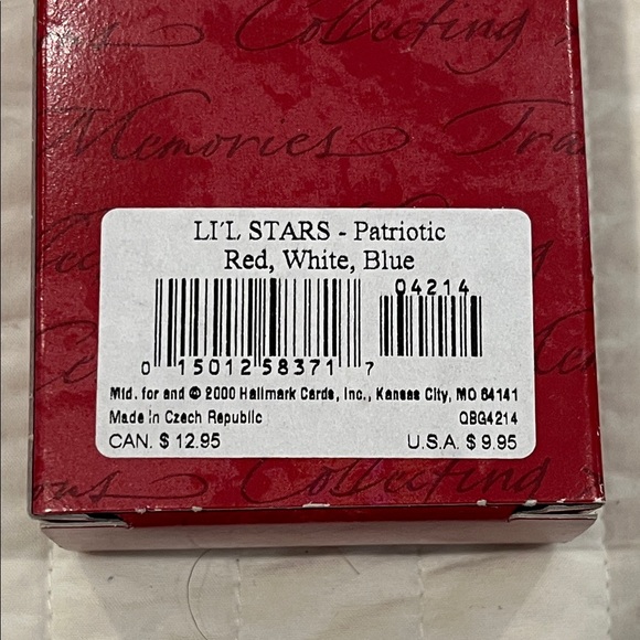Hallmark Lil Stars Ornament Trio - Red, Blue, White - Picture 3 of 3